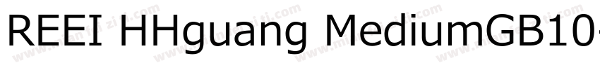 REEI HHguang MediumGB10字体转换